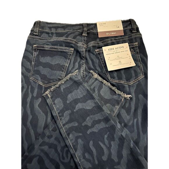 DL1961 NWT Kids’ Chloe Skinny Jean Size 14 - Picture 5 of 6
